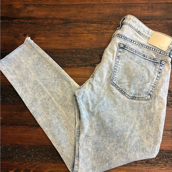 rag & bone Light Blue Dre Low Rise Slim Boyfriend Jeans - Picture 3 of 3